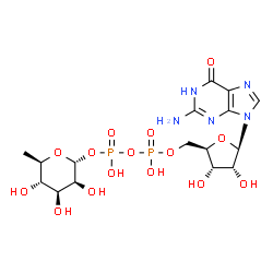 ChemSpider 2D Image | GDP-6-deoxy-alpha-D-mannose | C16H25N5O15P2