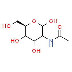 ChemSpider 2D Image | 2-Acetamido-2-deoxy-D-glycero-hexopyranose | C8H15NO6