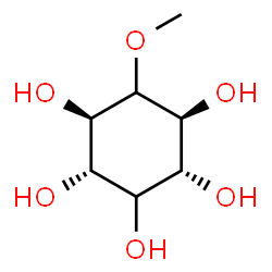 ChemSpider 2D Image | (1R,2S,4R,5S)-6-Methoxy-1,2,3,4,5-cyclohexanepentol | C7H14O6