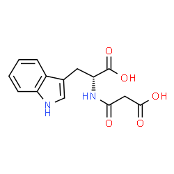 ChemSpider 2D Image | N(2)-malonyl-D-tryptophan | C14H14N2O5