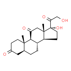 ChemSpider 2D Image | 4,5alpha-Dihydrocortisone | C21H30O5