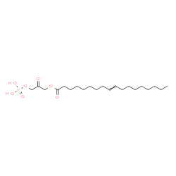 ChemSpider 2D Image | 2-Oxo-3-(phosphonooxy)propyl 9-octadecenoate | C21H39O7P