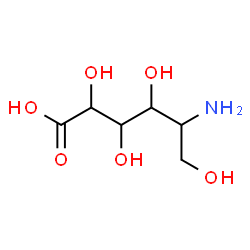 ChemSpider 2D Image | 5-Amino-5-deoxyhexonic acid | C6H13NO6