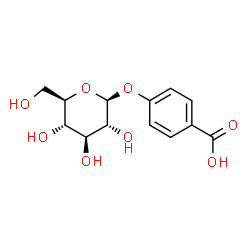 ChemSpider 2D Image | 4-(beta-D-glucosyloxy)benzoic acid | C13H16O8