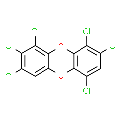 ChemSpider 2D Image | 1,2,3,6,8,9-Hexachlorooxanthrene | C12H2Cl6O2