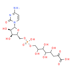 ChemSpider 2D Image | 5'-O-{[(7-Carboxy-2,3,4,5-tetrahydroxy-7-oxoheptyl)oxy](hydroxy)phosphoryl}cytidine | C17H26N3O15P