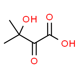 ChemSpider 2D Image | 3-Hydroxy-3-methyl-2-oxobutanoic acid | C5H8O4