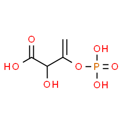 ChemSpider 2D Image | 2-hydroxy-3-phosphonooxybut-3-enoic acid | C4H7O7P