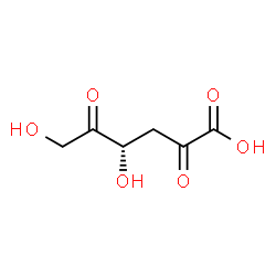 ChemSpider 2D Image | (4S)-4,6-Dihydroxy-2,5-dioxohexanoic acid | C6H8O6