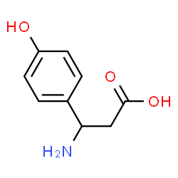 ChemSpider 2D Image | Î²-Amino-4-hydroxybenzenepropanoic acid | C9H11NO3