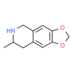 ChemSpider 2D Image | 7-Methyl-5,6,7,8-tetrahydro[1,3]dioxolo[4,5-g]isoquinoline | C11H13NO2