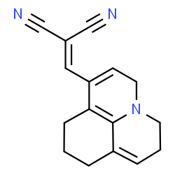 ChemSpider 2D Image | (6,8,9,10-Tetrahydro-3H,5H-pyrido[3,2,1-ij]quinolin-1-ylmethylene)malononitrile | C16H15N3