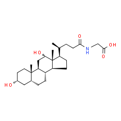 ChemSpider 2D Image | N-[(3alpha,5beta,12alpha,17alpha,20S)-3,12-Dihydroxy-24-oxocholan-24-yl]glycine | C26H43NO5
