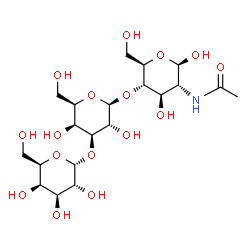 ChemSpider 2D Image | alpha-D-Galp-(1->3)-beta-D-Galp-(1->4)-beta-D-GlcpNAc | C20H35NO16