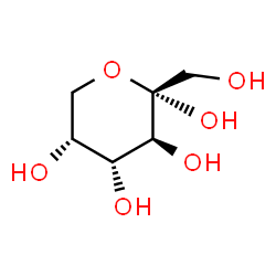 ChemSpider 2D Image | alpha-D-Fructopyranose | C6H12O6
