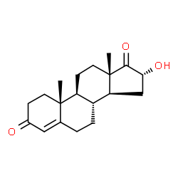 ChemSpider 2D Image | 16?-hydroxyandrostenedione | C19H26O3