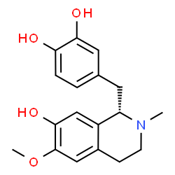 ChemSpider 2D Image | (S)-3'-Hydroxy-N-methylcoclaurine | C18H21NO4