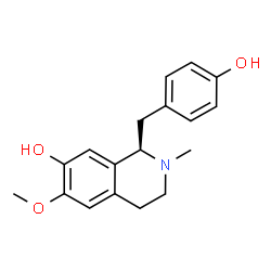 ChemSpider 2D Image | (-)-N-Methylcoclaurine | C18H21NO3