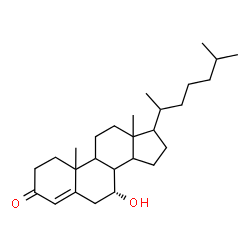ChemSpider 2D Image | (7alpha)-7-Hydroxycholest-4-en-3-one | C27H44O2