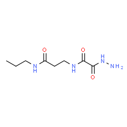 ChemSpider 2D Image | N~3~-[Hydrazino(oxo)acetyl]-N-propyl-beta-alaninamide | C8H16N4O3