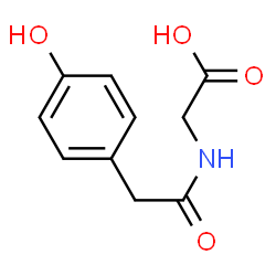 ChemSpider 2D Image | 4-Hydroxyphenylacetylglycine | C10H11NO4