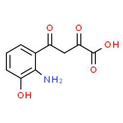 ChemSpider 2D Image | 4-(2-Amino-3-hydroxyphenyl)-2,4-dioxobutanoic acid | C10H9NO5