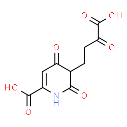 ChemSpider 2D Image | 5-(3-Carboxy-3-oxopropyl)-4,6-dioxo-1,4,5,6-tetrahydro-2-pyridinecarboxylic acid | C10H9NO7