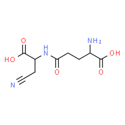 ChemSpider 2D Image | N-(1-Carboxy-2-cyanoethyl)glutamine | C9H13N3O5