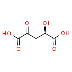 ChemSpider 2D Image | D-4-hydroxy-2-oxoglutaric acid | C5H6O6