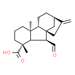 ChemSpider 2D Image | (1alpha,4aalpha,4bbeta,10beta)-10-Formyl-1,4a-dimethyl-8-methylenegibbane-1-carboxylic acid | C20H28O3
