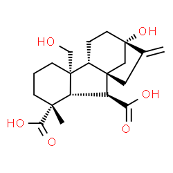 ChemSpider 2D Image | Gibberellin A44 diacid | C20H28O6
