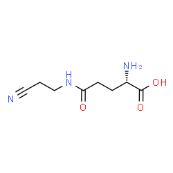ChemSpider 2D Image | N-(2-Cyanoethyl)-L-glutamine | C8H13N3O3