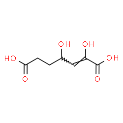 ChemSpider 2D Image | 2,4-Dihydroxyhept-2-enedioic acid | C7H10O6
