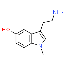 ChemSpider 2D Image | 3-(2-Aminoethyl)-1-methyl-1H-indol-5-ol | C11H14N2O