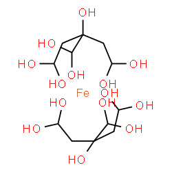 ChemSpider 2D Image | 3-(Dihydroxymethyl)-1,1,3,5,5-pentanepentol - iron (2:1) | C12H28FeO14