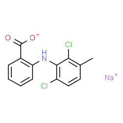 ChemSpider 2D Image | MECLOFENAMATE SODIUM | C14H10Cl2NNaO2