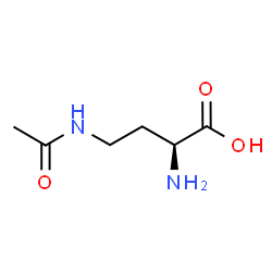 ChemSpider 2D Image | (2S)-4-Acetamido-2-aminobutanoic acid | C6H12N2O3