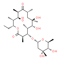 ChemSpider 2D Image | 3-O-alpha-mycarosylerythronolide B | C28H50O10