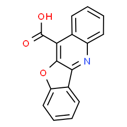 ChemSpider 2D Image | [1]Benzofuro[3,2-b]quinoline-11-carboxylic acid | C16H9NO3