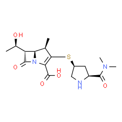 ChemSpider 2D Image | Meropenem | C17H25N3O5S