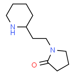 ChemSpider 2D Image | 1-(2-piperidin-2-ylethyl)pyrrolidin-2-one | C11H20N2O