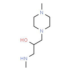 ChemSpider 2D Image | 1-(Methylamino)-3-(4-methyl-1-piperazinyl)-2-propanol | C9H21N3O