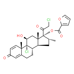 ChemSpider 2D Image | Mometasone furoate | C27H30Cl2O6