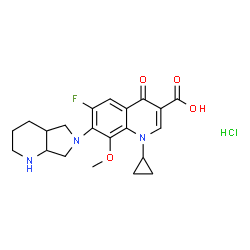 ChemSpider 2D Image | Moxifloxacin hydrochloride | C21H25ClFN3O4