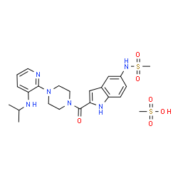 ChemSpider 2D Image | delavirdine mesilate | C23H32N6O6S2