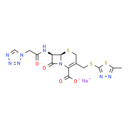 ChemSpider 2D Image | Cefazoline sodium | C14H13N8NaO4S3