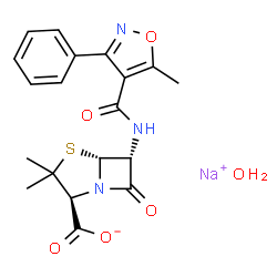 ChemSpider 2D Image | OXACILLIN SODIUM | C19H20N3NaO6S