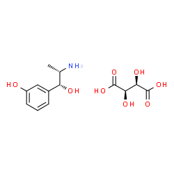 ChemSpider 2D Image | Metaraminol bitartrate | C13H19NO8