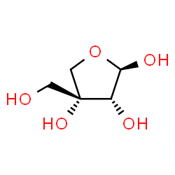 ChemSpider 2D Image | beta-D-Apiose | C5H10O5