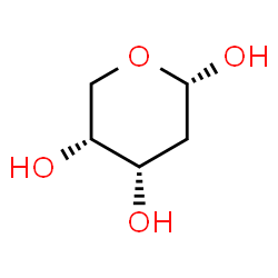 ChemSpider 2D Image | 2-Deoxy-alpha-D-ribopyranose | C5H10O4